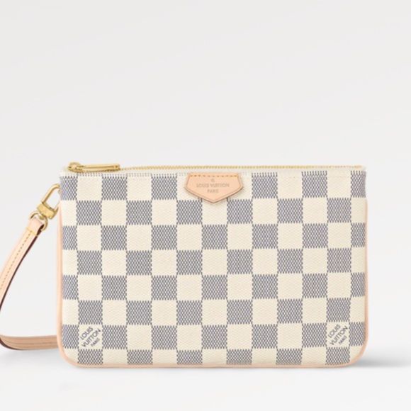 Louis Vuitton Handbags - Louis Vuitton Damier Azur Double Zip Pochette